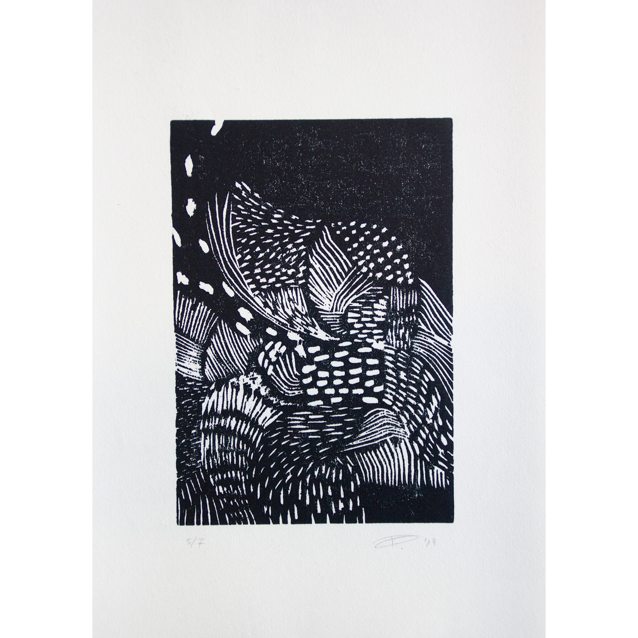 japanese Woodcut handprinted print