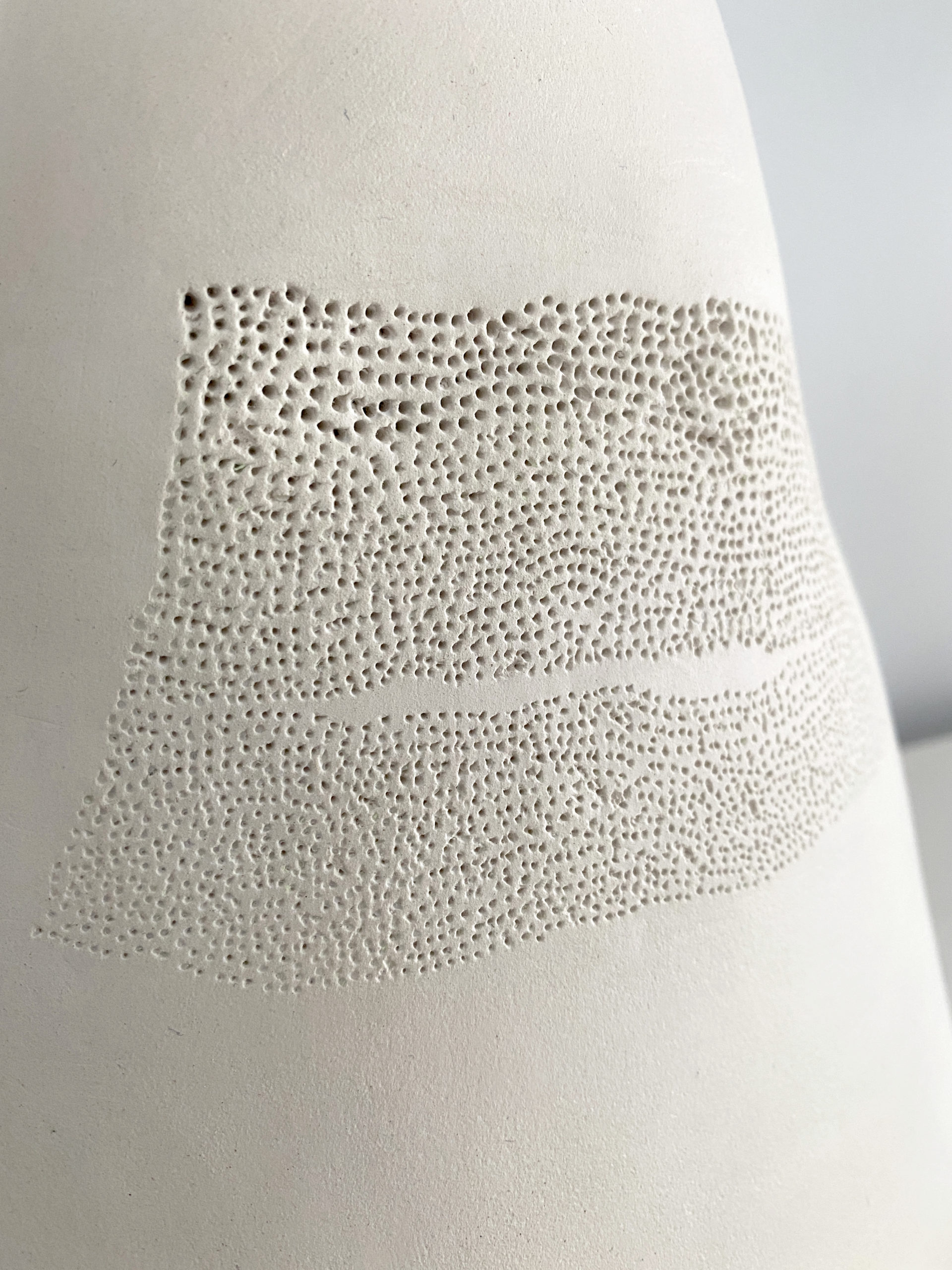 Mountain handbuilt ceramic puece