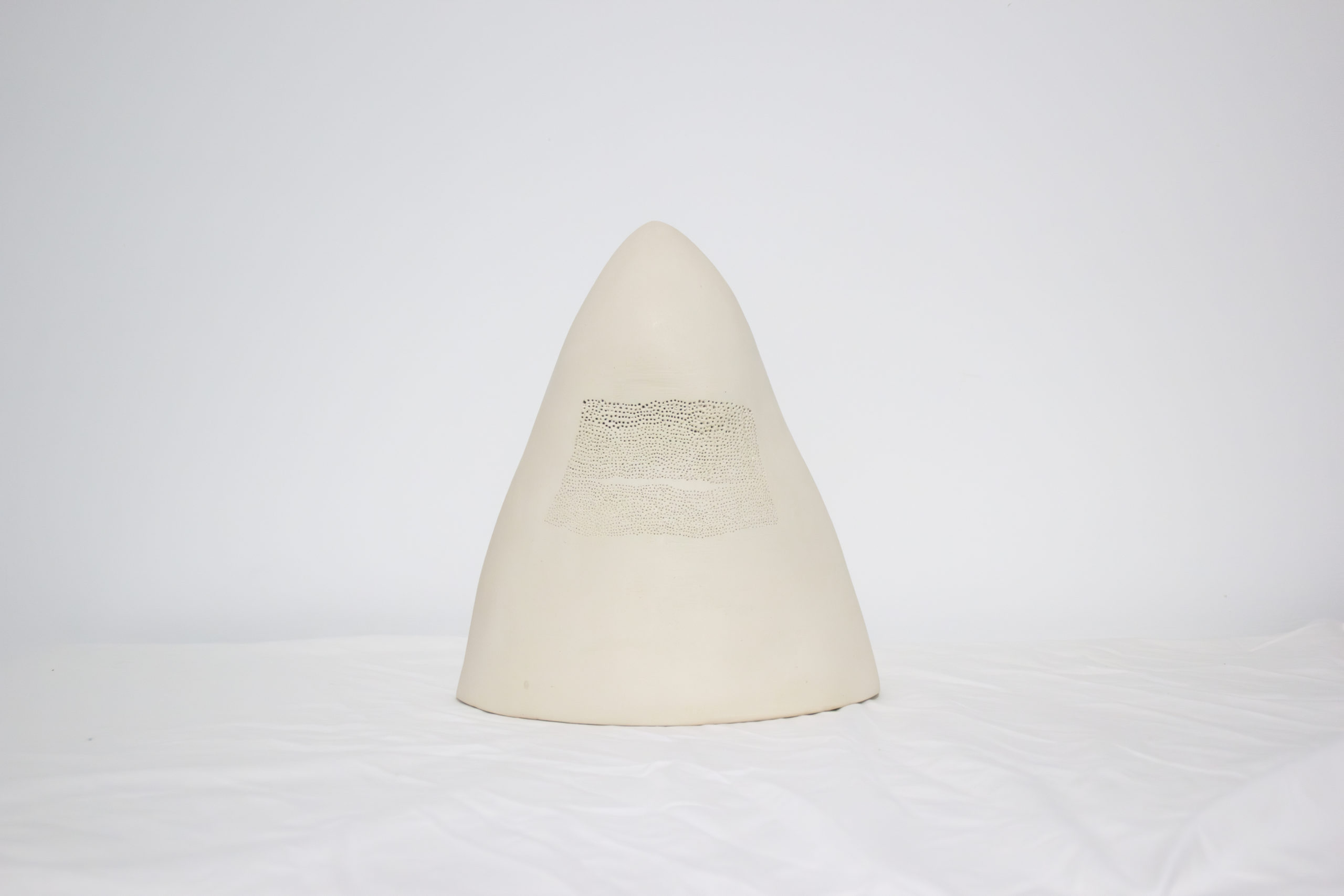 Mountain handbuilt ceramic puece